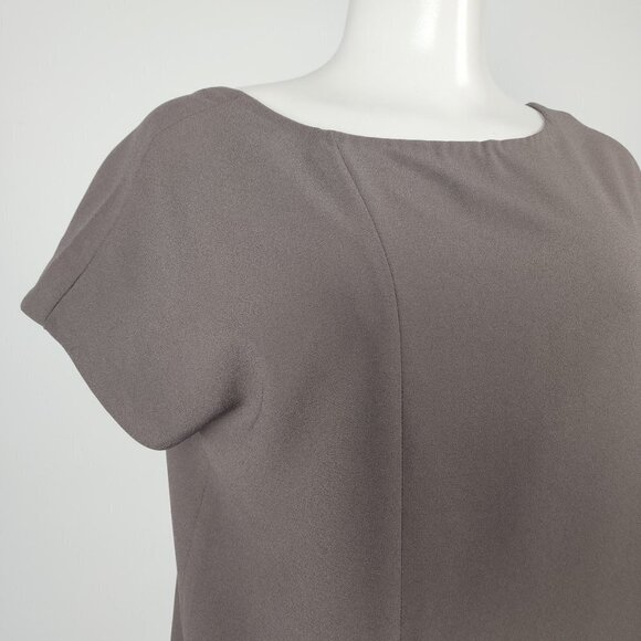 Olivaceous Grey Asymmetrical Blouse Top Size S - Picture 2 of 8